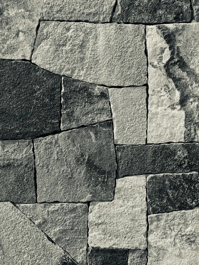 Natural stone tiles bathroom feature wall - GC Tile & Stone installation