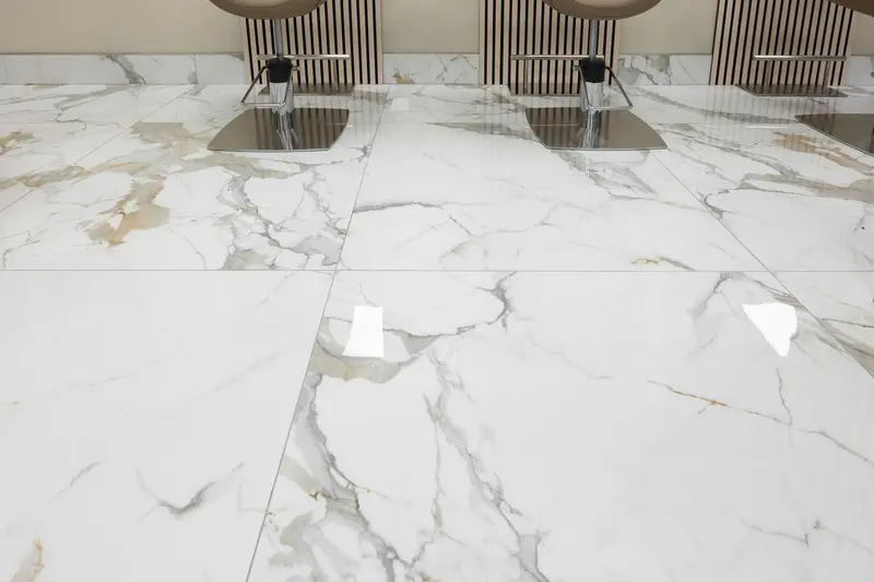 Porcelain tiles modern bathroom floor - expert tiling by GC Tile & Stone Services